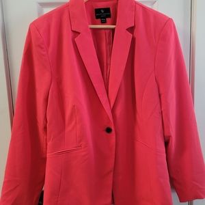 Coral suit jacket